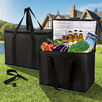 Large Capacity Non-Woven Insulated Lunch Bag for Picnics and Food Delivery