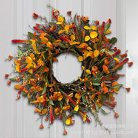 Autumn Harvest Wildflower Wreath for Door or Wall Decor