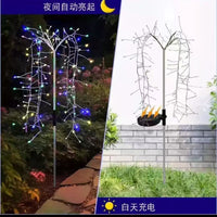 Solar Powered Firecracker String Lights for Outdoor Garden & Patio Decoration