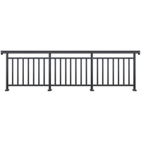 Zinc Steel Balcony Railing Outdoor Aluminum Alloy Fence for Rooftop Terrace Stair Handrail