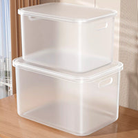 Clear Stackable Storage Bins with Lids for Toys, Snacks, and Clothing