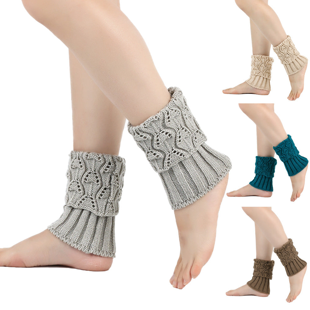 Chunky Knit Ankle Leg Warmers Boot Cuffs for Women