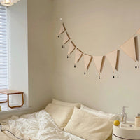 Wedding Room Decoration Colorful Pennant with Bells Triangle Flag Garland Party Birthday Kids Room Layout Small Size