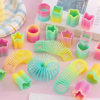 Mini Rainbow Spring Toy for Toddlers, Educational Magic Circle for Early Learning