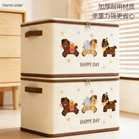 Foldable Large Capacity Dustproof Clothes Storage Box with Lid for Wardrobe Organization