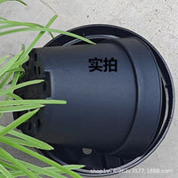 Black Round Thickened Plastic Nursery Pots for Succulents