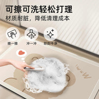 Irregular Diatomaceous Earth Bath Mat Absorbent Quick Dry Non-Slip Floor Mat for Bathroom Entrance