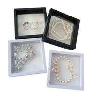 Jewelry Storage Box with Lid or Drawer for Necklaces, Earrings, Bracelets, and Rings