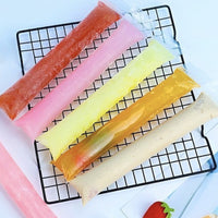 Disposable Ice Pop Bags with Double Seal, Leak-Proof for Homemade Popsicles