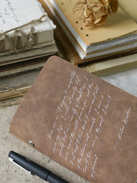 Moxia Vintage TN Travel Journal Notebook with Refillable Pages