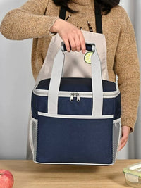 Insulated Lunch Bag with Shoulder Strap, Large Capacity Thermal Cooler Tote for Meals and Food Storage