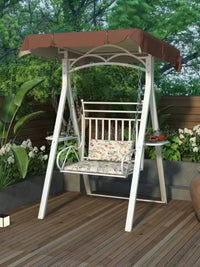 Outdoor Single Swing Chair Iron Art Garden Hanging Chair Villa Courtyard Balcony Swing Seat