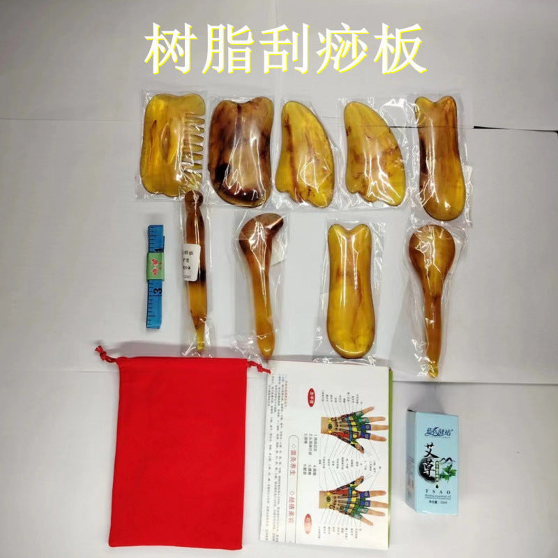 Resin Gua Sha Scraping Massage Tool for Face, Head, Back, Eyes, Neck, and Body