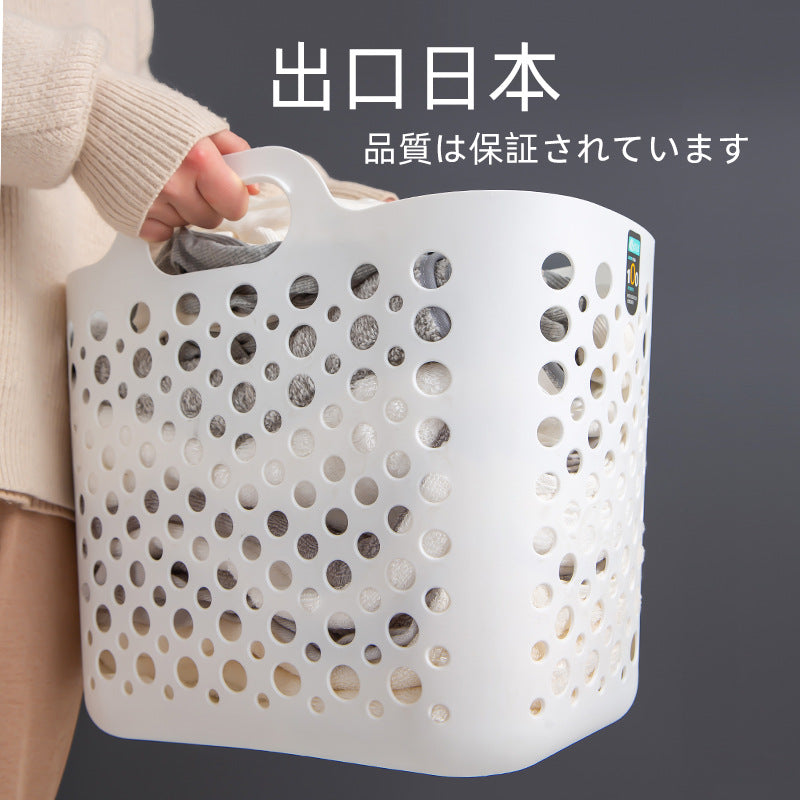 Household Hollow Plastic Laundry Hamper Storage Basket for Clothes and Toys