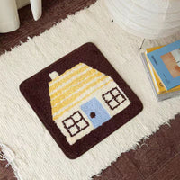 Winter Warm Chair Cushion for Kids Study Chair, Non-Slip Washable Flocked Seat Pad