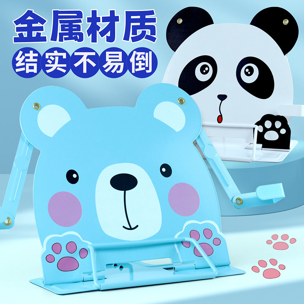 Adjustable Animal Book Stand for Kids - Multi-functional Desktop Reading Holder