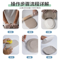 Jingdezhen Ceramic Plaster Molds for Pottery Bowls and Plates, Half-Round, Oval, and Rectangular Shapes