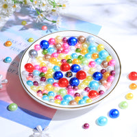 DIY Mosaic Glass Beads Craft Kit - Translucent Flat and Round Beads for Jewelry Making