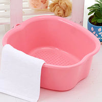 Thickened Plastic Foot Spa Basin with Massage Points, Large Foot Soaking Tub