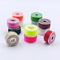 Household Sewing Machine Bobbins with Thread, Colorful Plastic Spools for Universal Sewing Machines, Small Sewing Accessories