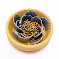 Silicone Slow Feeder Mat with Suction Cups for Dogs, Anti-Gulping Insert for Pet Bowls