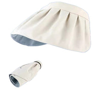 Foldable Shell Sun Hat for Women, UV Protection, Wide Brim Visor