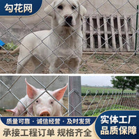镀锌铁丝网围栏护栏网养鸡围网养狗勾花网养殖牛羊网果园防护网