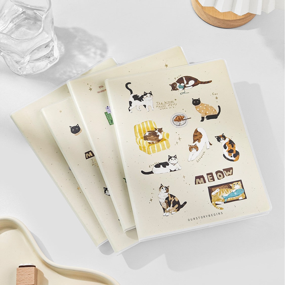 Chupin A4 Cartoon Illustrated Notebook with Protective Cover for Students