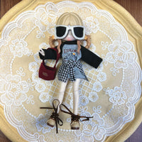 Doll Clothes Set for OB11, YMY, GSC, BJD 1/8 & 1/12 Dolls, 16-17cm Outfits