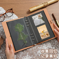 A5 Self-Adhesive Photo Album DIY Card Collection Book Large Capacity Storage for Polaroid & Stickers