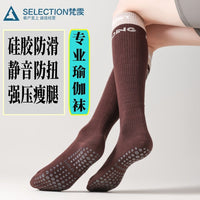 Women's Compression Yoga Calf Socks for Sports & Pilates