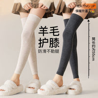 Thermal Knee Warmers for Women, Thickened Anti-Slip Over-the-Knee Leggings for Winter Joint Protection
