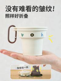 Collapsible Silicone Travel Cup Portable Folding Mouthwash Cup for Brushing