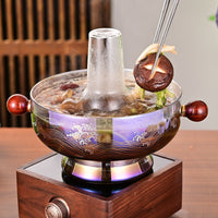 Borosilicate Glass Hot Pot with Double Handles for Home Use