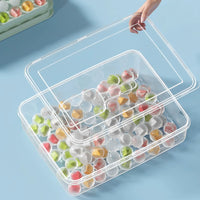 Ice Cube Mold with Press-Type Release for Fruit Spheres and Homemade Ice Blocks