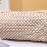 Nordic Linen-Style Tissue Box Cover, Japanese Modern Minimalist Desktop Tissue Holder for Living Room, Dining Room, Hotel, and Home Stay