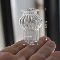 1:12 Dollhouse Miniature Glass Vase for DIY Mini Home Decor