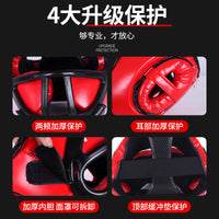 Kids' Boxing Headgear with Face Mask for Sanda Muay Thai Training and Competition