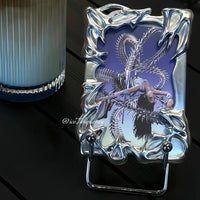 Ins-Style Plated Irregular Photo Frame Card Holder for K-Pop Photocards & Student IDs