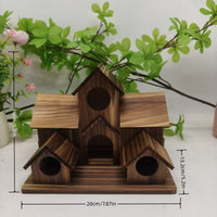 Wooden Birdhouse Feeder Outdoor Garden Decoration