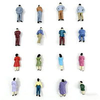 1:50 Scale Miniature Figure Models for Sand Table Scenery Decoration, 16 Styles