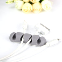 Cable Organizer Clips for Desk, Self-Adhesive Cord Management Holder for USB Cables, Earphone Wires, Charger Cords