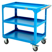 Heavy-Duty Multi-Layer Steel Tool Cart with Wheels for Workshop and Warehouse