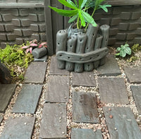 Ceramic Irregular Fence Miniature Ornament for Micro Landscape Aquarium Terrarium Decor