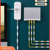 Self-Adhesive Cable Clips for Wire Management, No-Trace Wall Mount Cable Organizer
