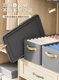 Foldable Steel Frame Storage Bins for Clothes and Wardrobe Organization