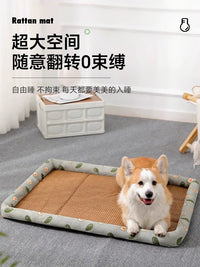 Pet Cooling Mat Bed for Small to Medium Dogs and Cats, Washable Summer Sleeping Pad for Teddy, Bichon, and Other Breeds
