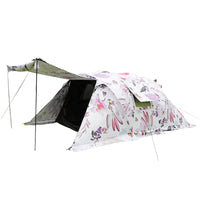Large Luxury Pop-Up Tunnel Tent for Outdoor Camping & Hiking, Waterproof & Spacious