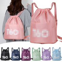 Drawstring Backpack for Sports, Travel, and Gym - Lightweight & Foldable