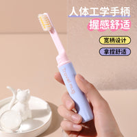 Foldable Soft-Bristle Travel Toothbrush Set for Oral Cleaning